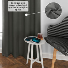 Cargar imagen en el visor de la galería, Cortinas Opacas, Blackout, Térmicas Aislantes del Frio y del Calor- Piedra