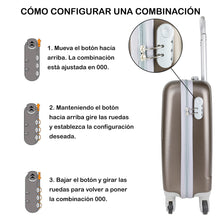 Cargar imagen en el visor de la galería, Maleta para equipaje de mano - Modelo U - Marrón