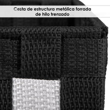 Cargar imagen en el visor de la galería, Pack de 3 Cajas de Almacenaje Decorativas- Blanco-Negro