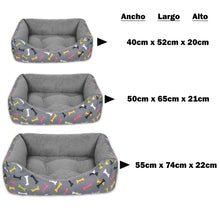 Cargar imagen en el visor de la galería, Cama para mascotas rellena de fibra - Hueso - Grande