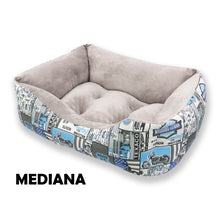 Cargar imagen en el visor de la galería, Cama para mascotas rellena de fibra - Route 66 - Mediana