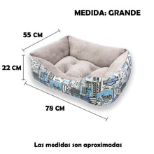 Cargar imagen en el visor de la galería, Cama para mascotas rellena de fibra - Route 66 - Grande