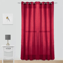 Cargar imagen en el visor de la galería, Cortinas modernas translucidas - Granate