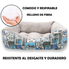 Cargar imagen en el visor de la galería, Cama para mascotas rellena de fibra - Route 66 - Mediana