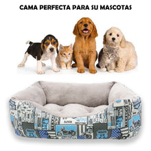 Cargar imagen en el visor de la galería, Cama para mascotas rellena de fibra - Route 66 - Pequeña