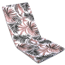 Cargar imagen en el visor de la galería, Cojín de Tumbona 120x50x3,5cm- Hojas Marrón