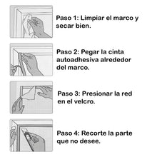 Cargar imagen en el visor de la galería, Mosquitera para Ventana, Autoadhesiva, Color Blanco
