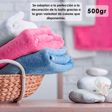 Cargar imagen en el visor de la galería, Juego de Toallas 100% Algodón de 500gsm. 2Mano+ 2Bidé, Celeste