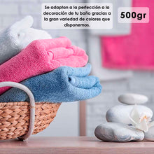 Cargar imagen en el visor de la galería, Juego de Toallas 100% Algodón de 500gsm. 2Baño+2Manos, Blanco