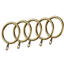 Cargar imagen en el visor de la galería, Anillos de cortina de Metal, ganchos colgantes para cortinas, varillas, anillos de gasa de alta resistencia. Plata-Dorado