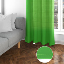 Cargar imagen en el visor de la galería, Cortinas Translúcidas de Salón 140x260cm, 2 Piezas- Verde