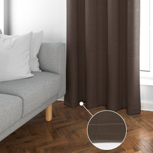 Cargar imagen en el visor de la galería, Cortinas Opacas, Blackout, Térmicas Aislantes del Frio y del Calor- Marrón
