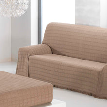 Cargar imagen en el visor de la galería, Colcha multiusos, plaid - Liso Camel