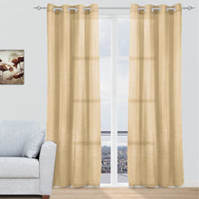 Cargar imagen en el visor de la galería, Cortinas modernas translucidas Color Arena