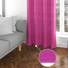 Cargar imagen en el visor de la galería, Cortinas Translúcidas de Salón 140x260cm, 2 Piezas- Fucsia
