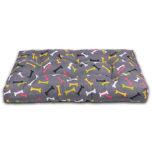 Cargar imagen en el visor de la galería, Cama de Mascota, Colchón o Colchoneta Reversible Estampada- Huesos