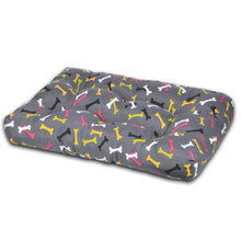 Cargar imagen en el visor de la galería, Cama de Mascota, Colchón o Colchoneta Reversible Estampada- Huesos