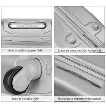 Cargar imagen en el visor de la galería, Maleta de estructura rígida - Mediana - Gris