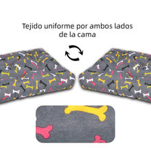 Cargar imagen en el visor de la galería, Cama de Mascota, Colchón o Colchoneta Reversible Estampada- Huesos