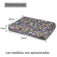 Cargar imagen en el visor de la galería, Cama de Mascota, Colchón o Colchoneta Reversible Estampada- Huesos