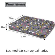 Cargar imagen en el visor de la galería, Cama de Mascota, Colchón o Colchoneta Reversible Estampada- Huesos