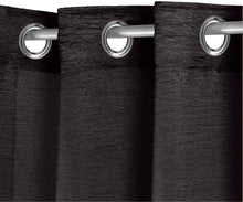 Cargar imagen en el visor de la galería, Cortinas modernas translucidas - Negro
