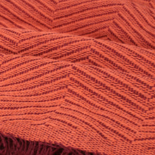 Cargar imagen en el visor de la galería, Colcha multiusos, plaid - Espiga Naranja Granate