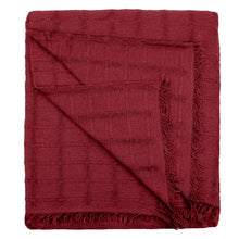 Cargar imagen en el visor de la galería, Colcha multiusos, plaid - Liso Granate
