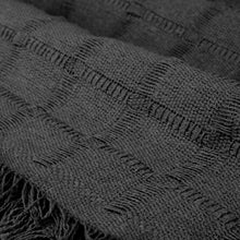 Cargar imagen en el visor de la galería, Colcha multiusos, plaid - Liso Negro