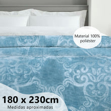 Cargar imagen en el visor de la galería, Manta Gruesa Reversible 180x230 cm para Sofá o Cama- Azul
