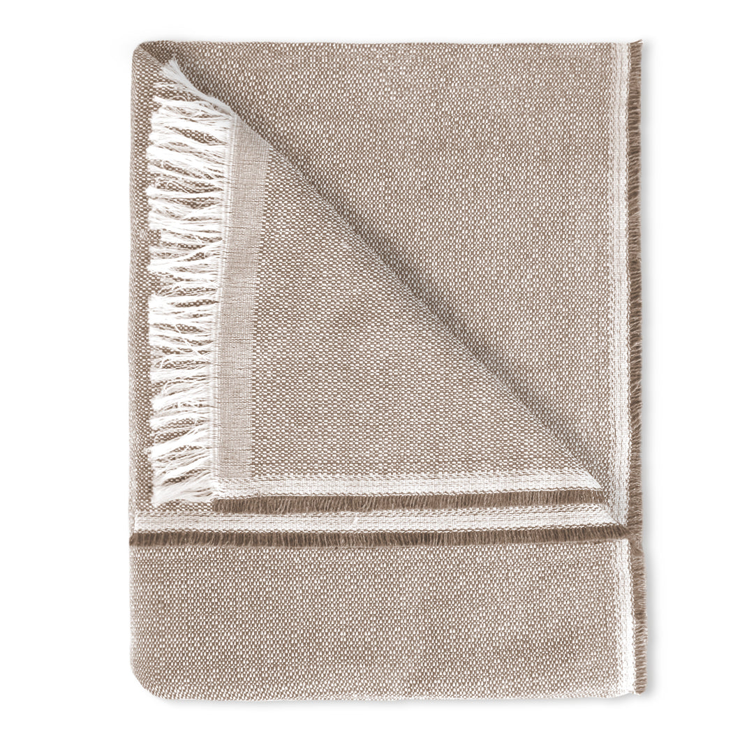 Colcha Plaid Multiusos, Jarapas para Sofá- Liso Camel
