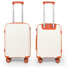 Cargar imagen en el visor de la galería, Juego de 4 Maletas de Viaje Neceser, Cabina, Mediana y Grande de Polipropileno- Hueso
