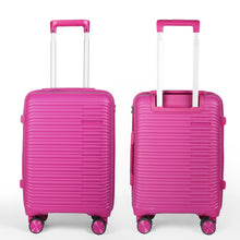 Cargar imagen en el visor de la galería, Juego de 2 Maletas de Viaje Cabina y Mediana- Fucsia
