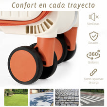 Cargar imagen en el visor de la galería, Maleta de Cabina 54x24x35cm de Polipropileno, Abertura Superior y Cerradura TSA - Hueso
