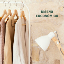 Cargar imagen en el visor de la galería, Perchas de Madera Natural con Barra Antideslizante- Madera
