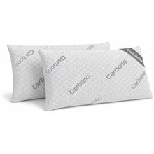 Cargar imagen en el visor de la galería, Almohada Viscoelástica de Carbono Perforado, Indeformable y Ergonómica- 70 cm Pack 2
