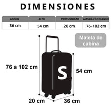Cargar imagen en el visor de la galería, Maleta de Viaje de Cabina de Polipropileno, Ruedas Dobles 360º- Arena
