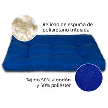 Cargar imagen en el visor de la galería, Cama de Mascota, Colchón o Colchoneta Reversible- Azul
