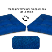 Cargar imagen en el visor de la galería, Cama de Mascota, Colchón o Colchoneta Reversible- Azul
