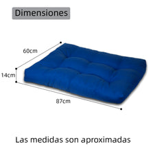 Cargar imagen en el visor de la galería, Cama de Mascota, Colchón o Colchoneta Reversible- Azul
