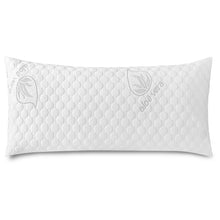 Cargar imagen en el visor de la galería, Almohada de Copos Viscoelásticos, Tejido Strech de Aloe Vera- 75cm
