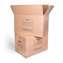 Cargar imagen en el visor de la galería, Pack 10/20 Cajas de Cartón para Mudanzas y Almacenaje- 50x30x30CM 45Litros
