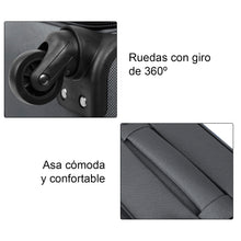 Cargar imagen en el visor de la galería, Juego de Maletas 3pcs Cabina, Mediana y Grande de Tela, Maleta Expandible- Gris
