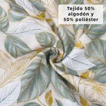Cargar imagen en el visor de la galería, Cojín Tumbona Colchón 120x55x6cm . Ideal para Jardín, Piscina, Terraza- Hojas
