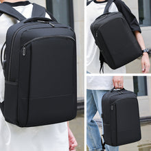 Cargar imagen en el visor de la galería, Mochila Casual Adulto, Estudiante 44x12x31cm con Puerto USB- Negro
