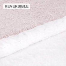 Cargar imagen en el visor de la galería, Manta Borreguito Sherpa Reversible 220x240 Extra Suave- Rosa Claro
