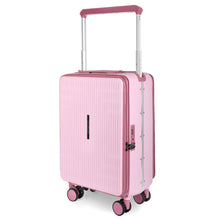Cargar imagen en el visor de la galería, Maleta de Cabina 54x24x35cm de Polipropileno, Abertura Superior y Cerradura TSA - Rosa

