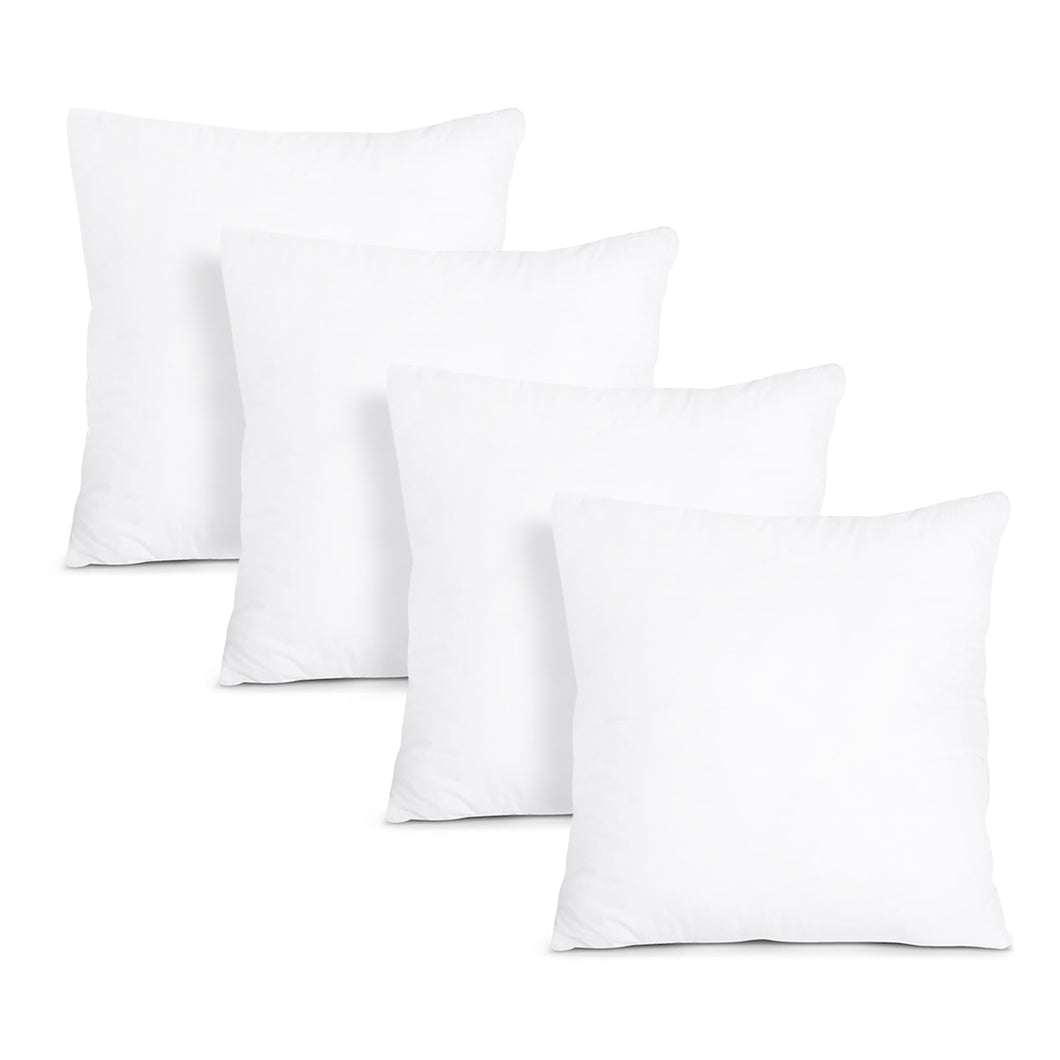 Relleno de cojín de fibra hueca de alta recuperación - Pack 4 rellenos - 45x45 cm