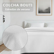 Cargar imagen en el visor de la galería, Colcha Bouti Rombos para Verano y Primavera- Blanco
