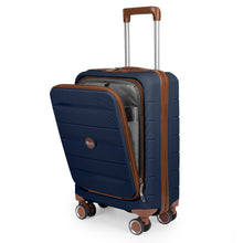 Cargar imagen en el visor de la galería, Maleta de Cabina 55x22x36cm de Polipropileno con Cerradura TSA - Marino
